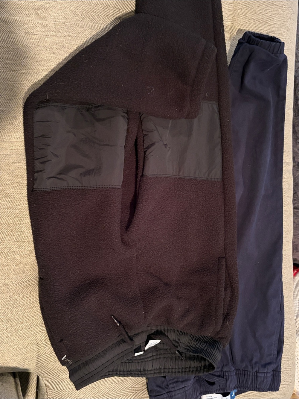 NWOT GAP Kids Black Fleece Joggers & Old Navy navy joggers